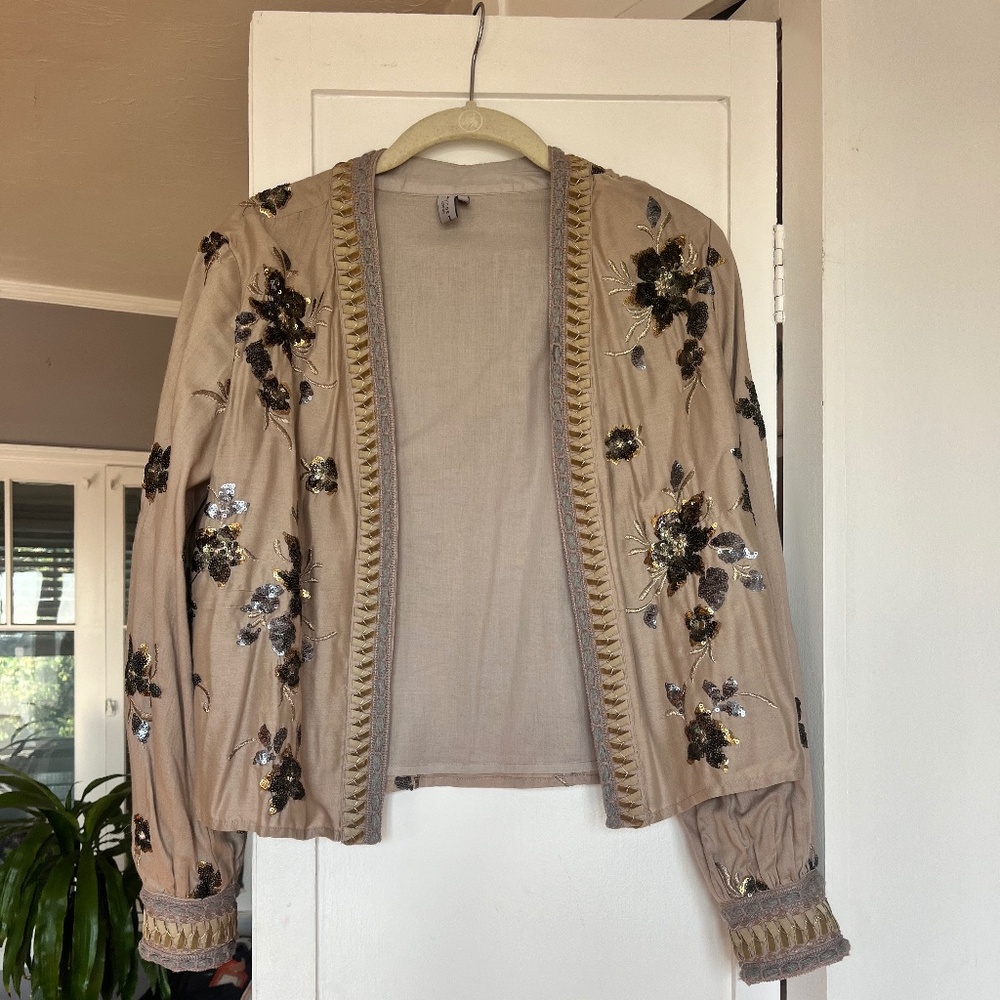 Anthropologie sequin jacket